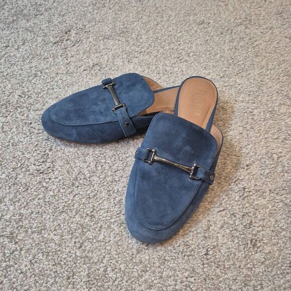 Franco Sarto Dionne Suede  Slip On Slide Flat Size 7.5 - Picture 1 of 6